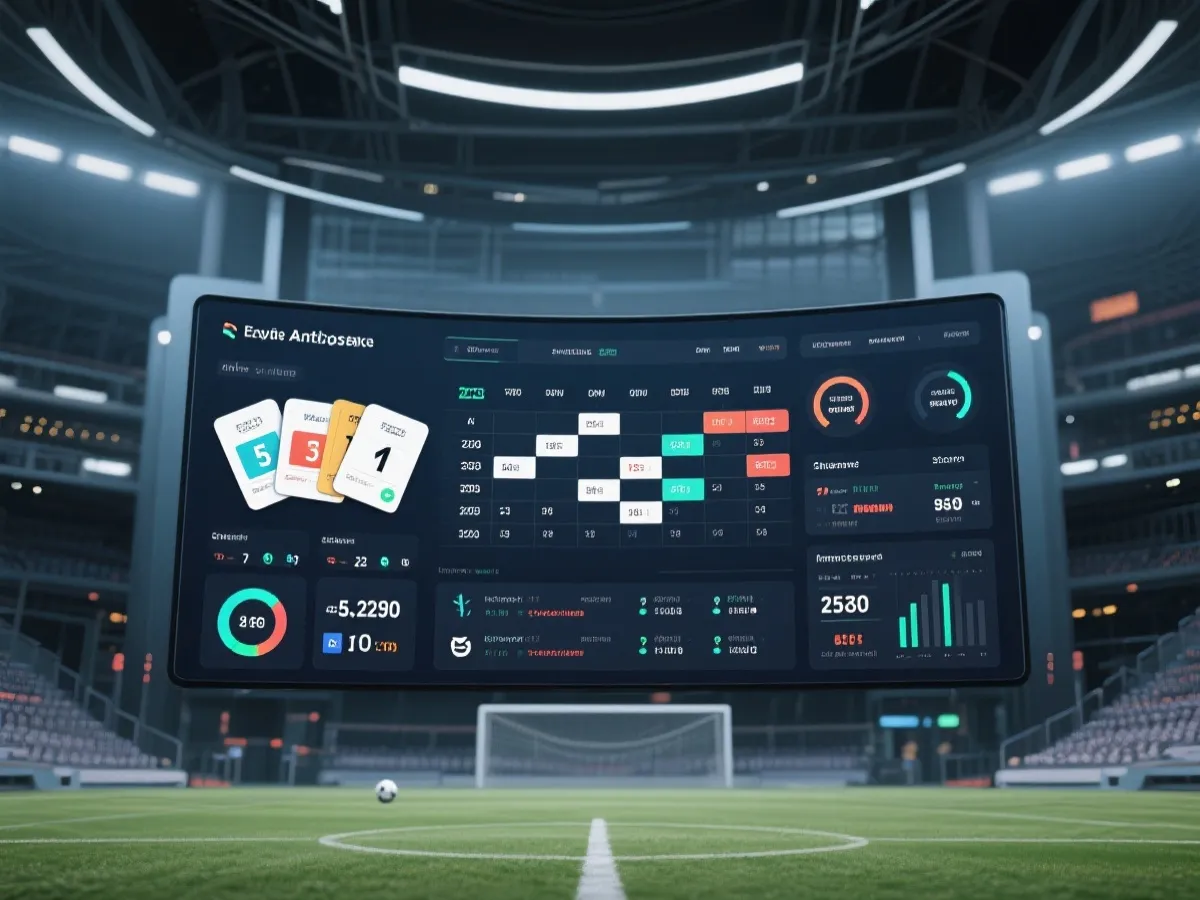 赛程与比分数据展示界面